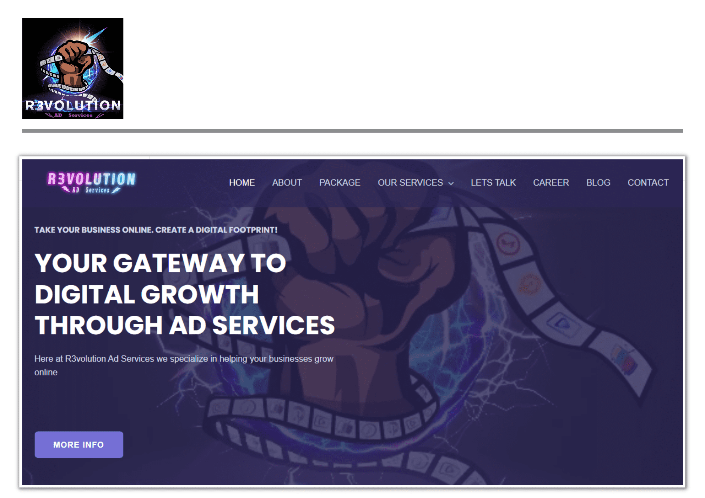 Website Development and SEO Project Portfolio - revolution AD Services