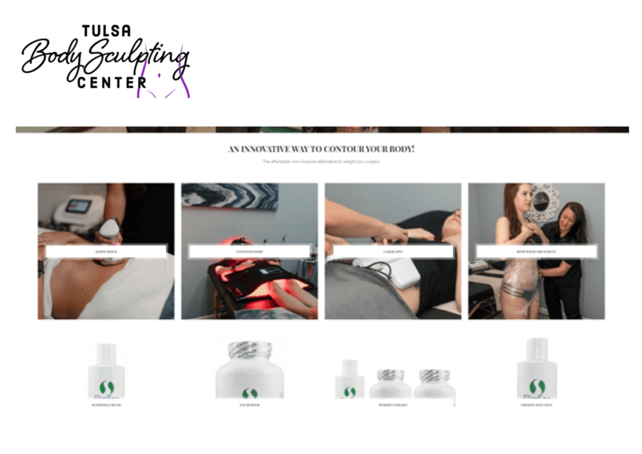 Tulsa Body Sculpting Center Website Development Project Portfolio Service