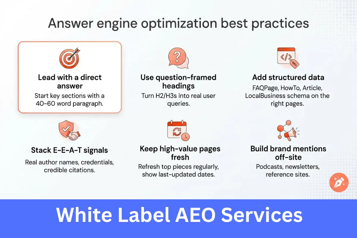 White Label AEO Services for agencies